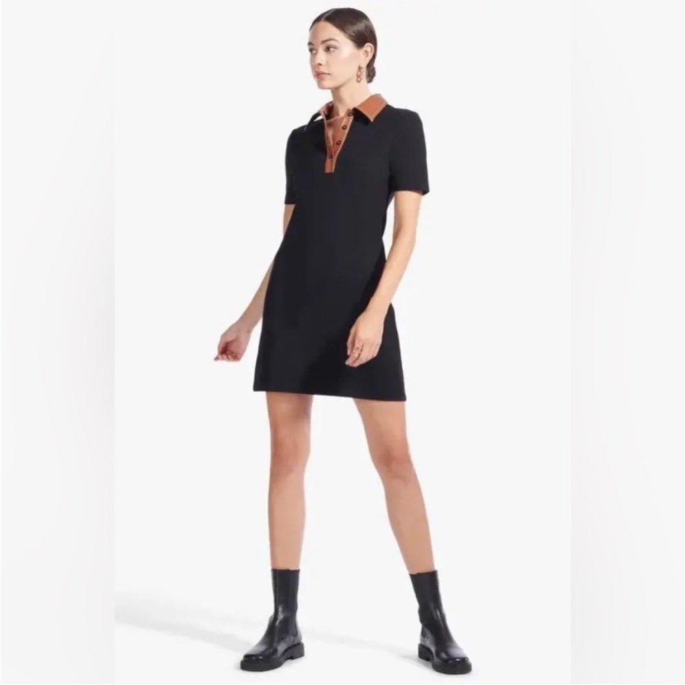 Staud Jay Polo Collar Dress